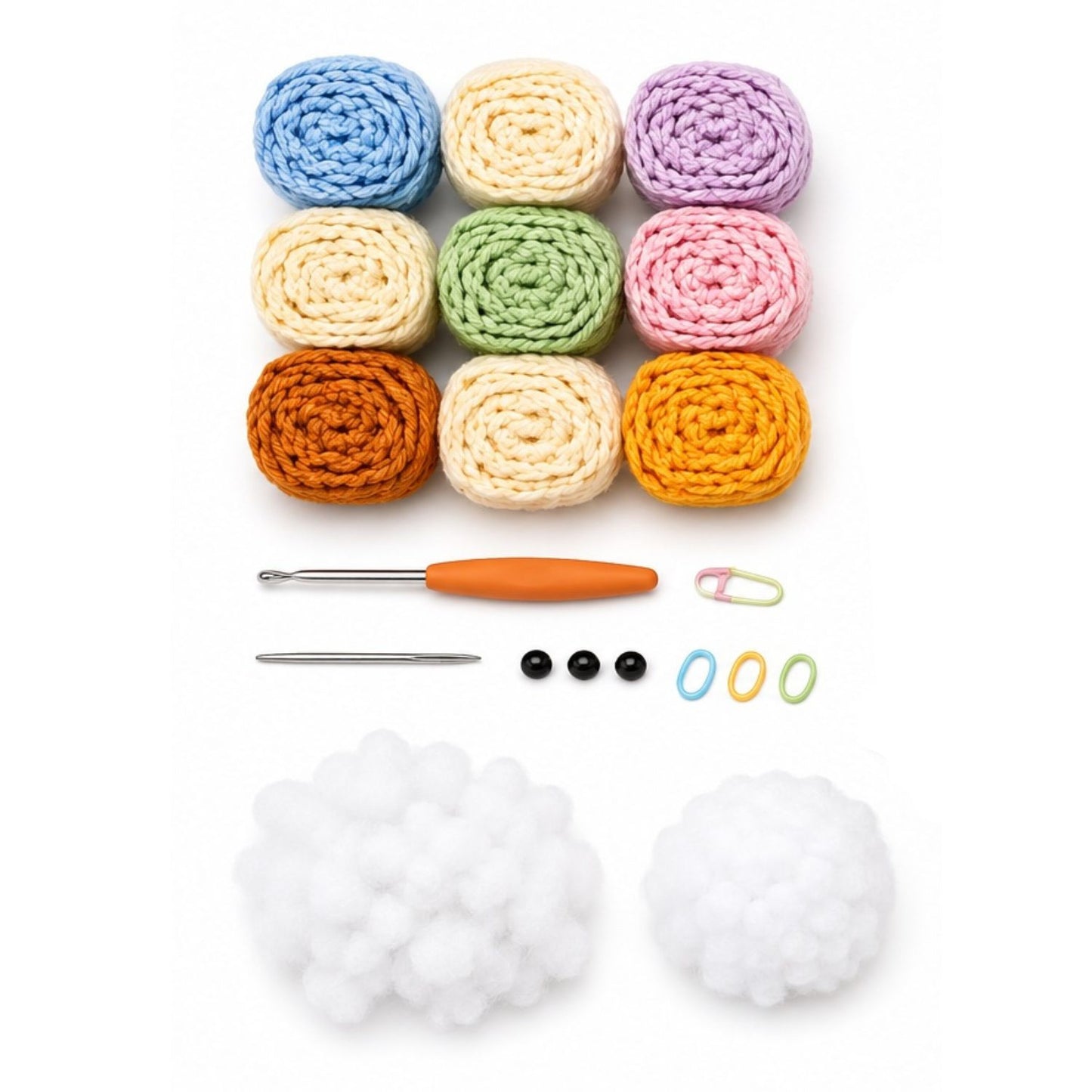 Home Collection Pack of 2 Hamster Crochet Kit for Beginners