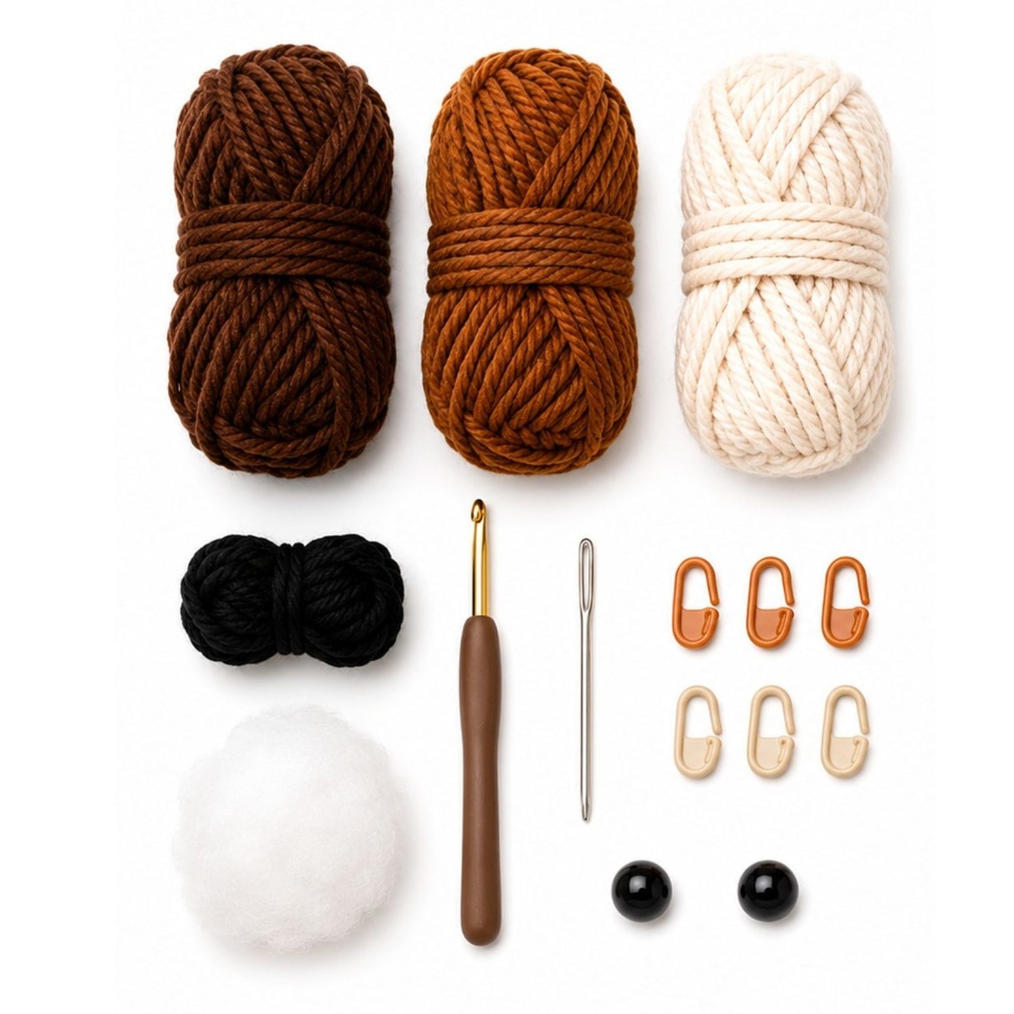 Home Collection Highland Cow Crochet Kit for Beginners