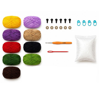 Home Collection Pack of 8 Fruit Crochet Kit for Beginners