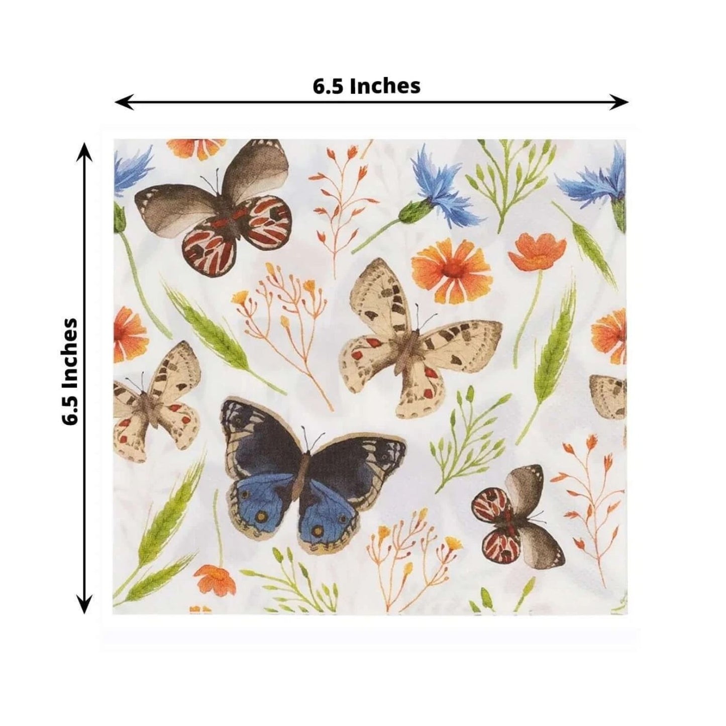 Home Collection 50Pcs  Assorted 2-Ply Paper Napkins