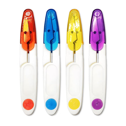 Home Collection 4Pcs U-Shaped Portable Craft Scissors 4"