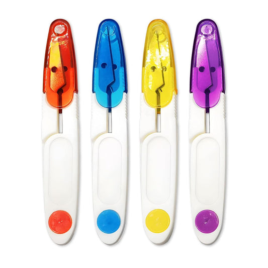 Home Collection 4Pcs U-Shaped Portable Craft Scissors 4"