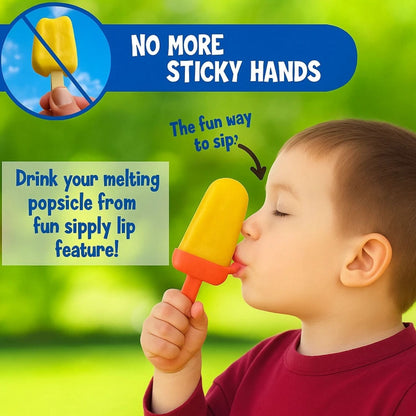 Home Collection Pack of 4 Ice Lolly Pop Mold with Straws
