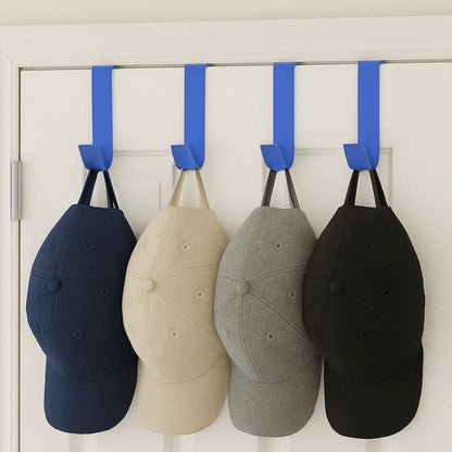Home Collection Pack of 4 Over The Door Hooks Plastic Hangers 3.5 Inch Organizer