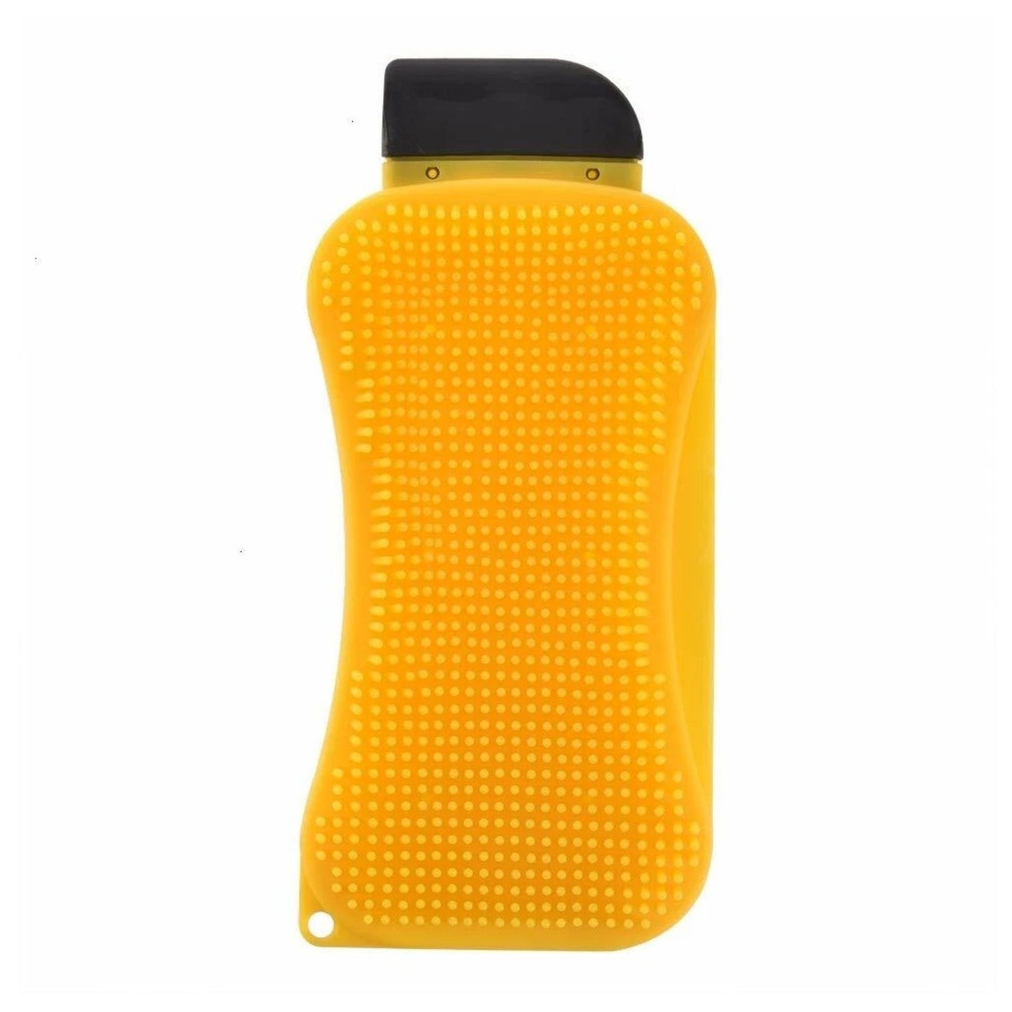 Home Collection Pack of 2 3 in 1 Silicone Sponge Scrubber Scraper with Soap Dispenser