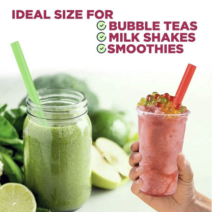 Home Collection Jumbo Boba Smoothie Straws 8.5"