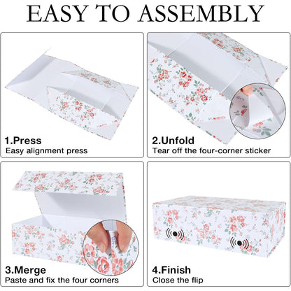 Home Collection Large Magnetic Lid Gift Box 13.8 x 8.3 x 4.4 inch Rectangle Keepsake Box