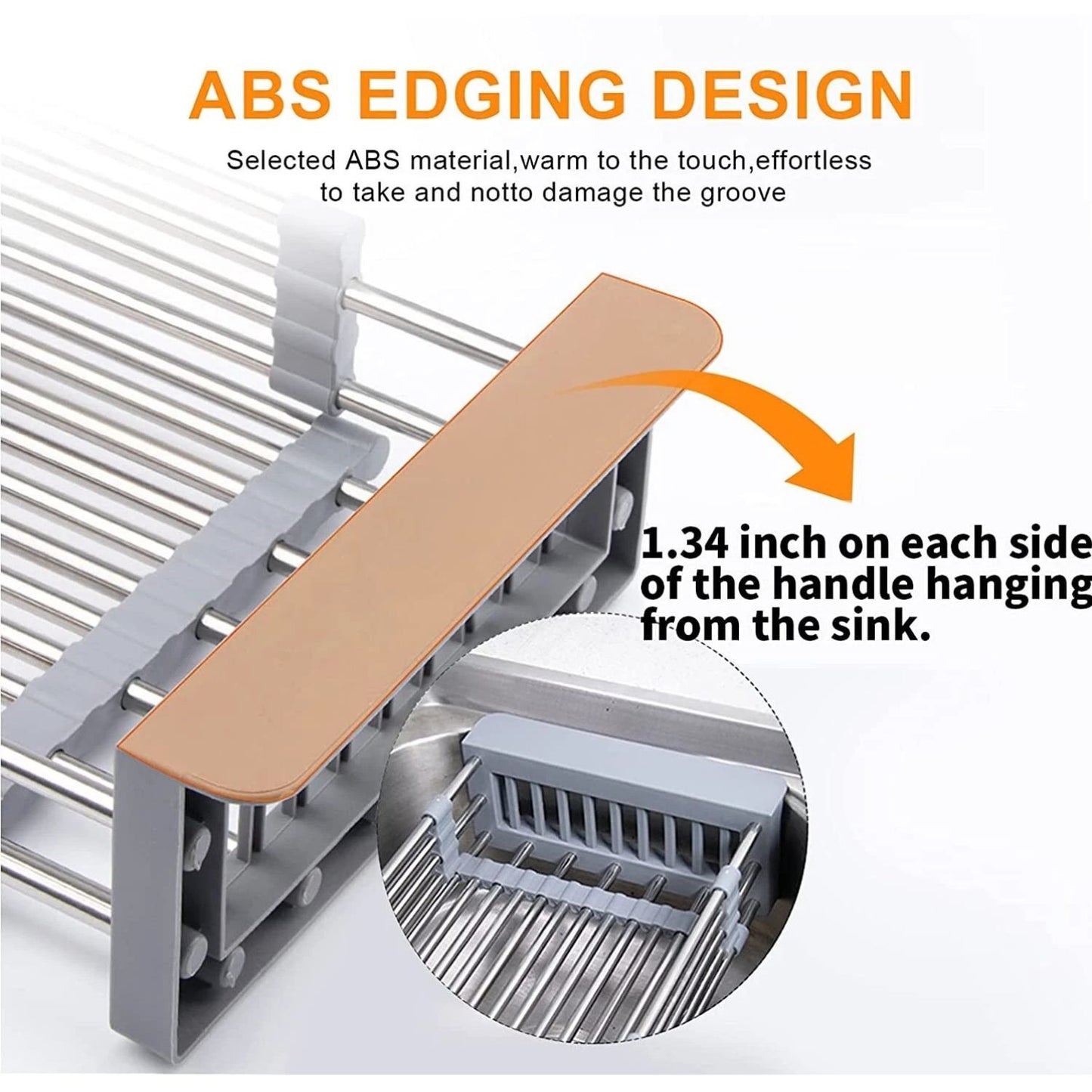 Home Collection Adjustable Stainless Steel Dish Drying Rack