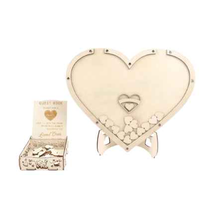 Home Collection Natural Wooden Heart Drop Top Frame 13"