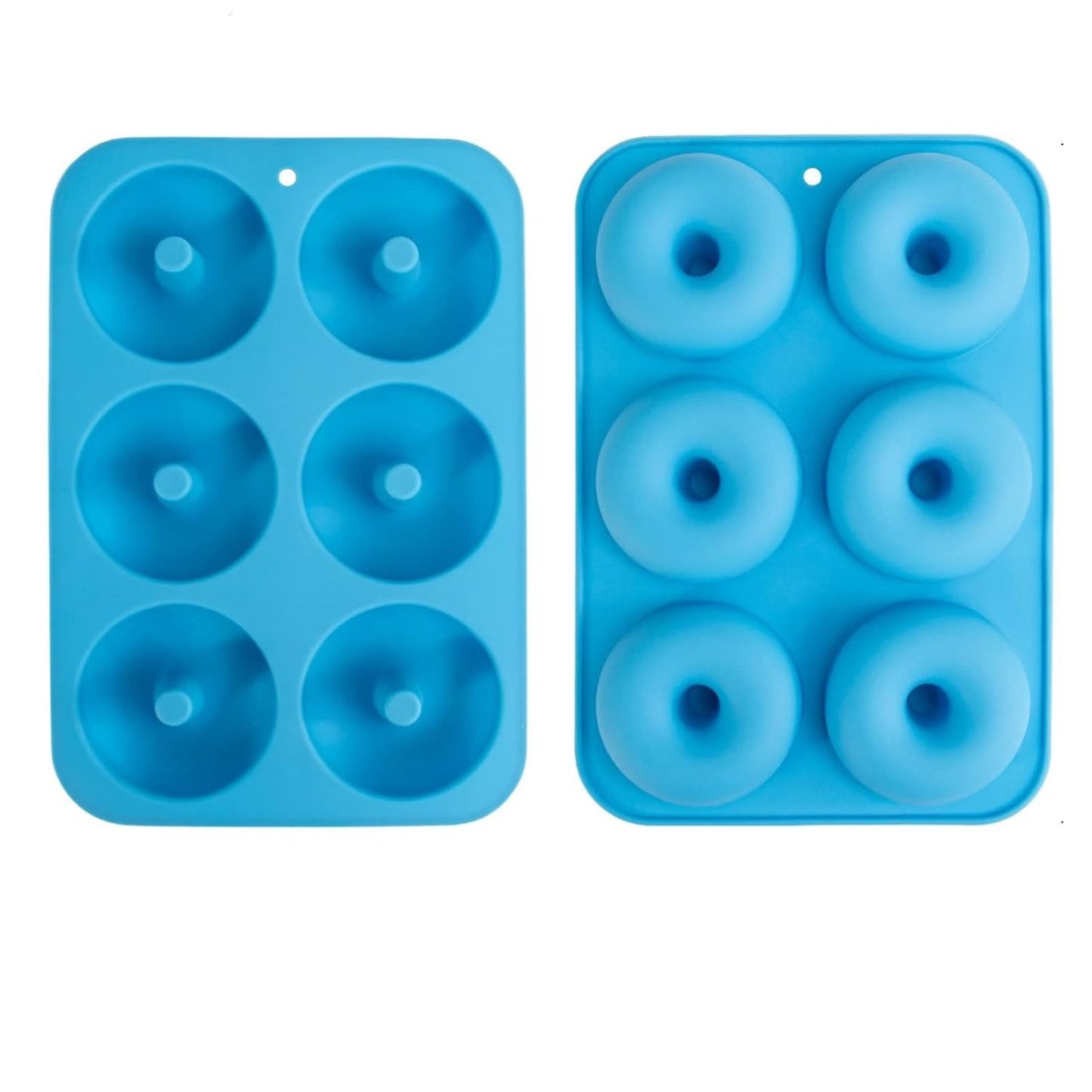 Home Collection 2-Pack 6-Cavity Silicone Donut Mold