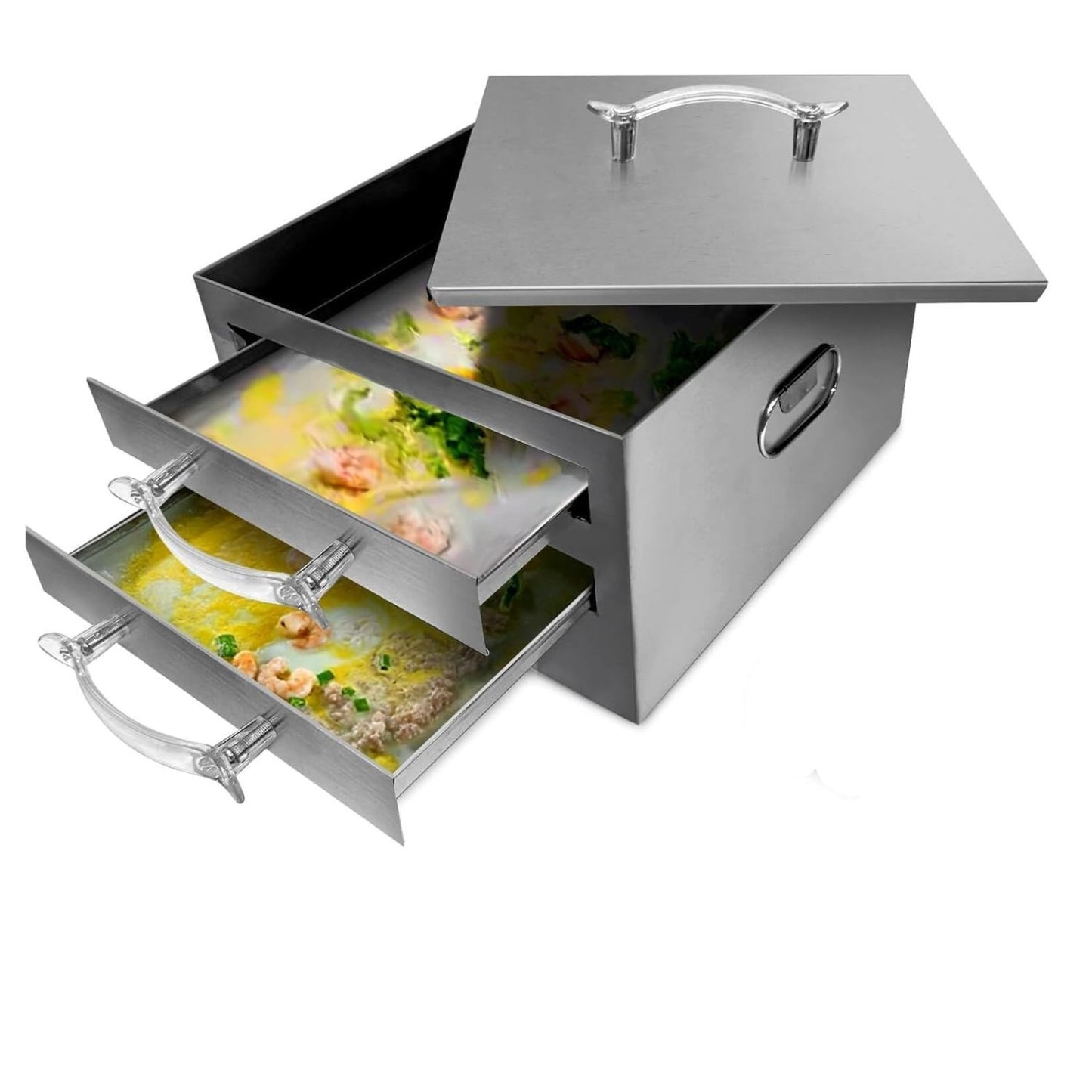 Home Collection 2-Layer Stainless Steel Rice Roll Steamer