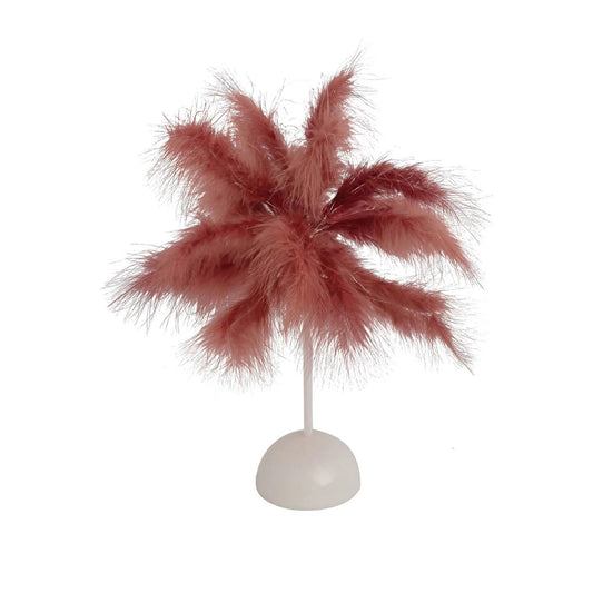 15" Feather Desk Lamp Table Light