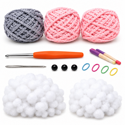 Home Collection Elephant Crochet Kit for Beginners
