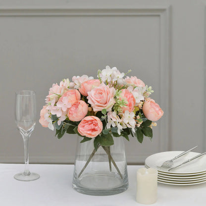 Home Collection 2 Bouquets 12" Silk Artificial Flowers