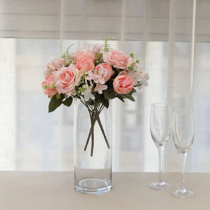 2Pcs Silk Artificial Floral Bushes Bouquets