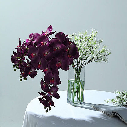 Home Collection 2-Pack 40-Inch Artificial Silk Orchid Flower Stems