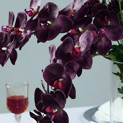 Home Collection 2-Pack 40-Inch Artificial Silk Orchid Flower Stems
