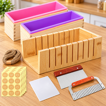 Home Collection 2Pcs 42oz Silicone Loaf Soap Mold Kit