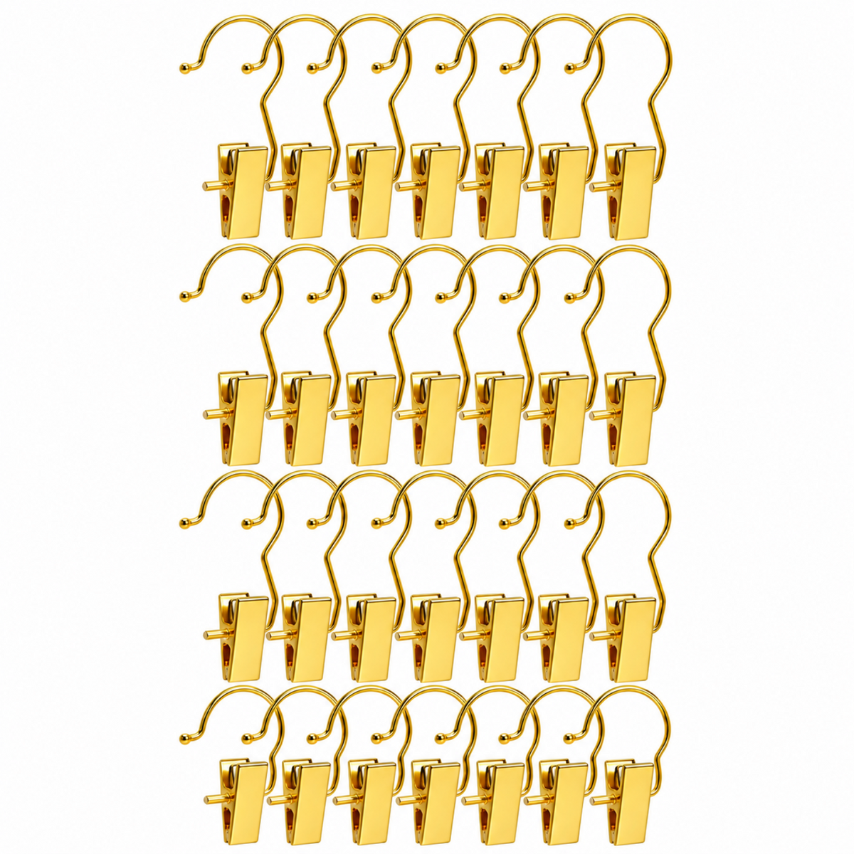 Home Collection Pack of 24 Gold Boot Clips for Closet Organization Hangers