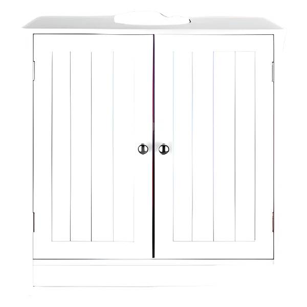 White Bathroom Sink Cabinet with Storage