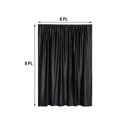 Home Collection 8x8 Ft Velvet Backdrop Curtain