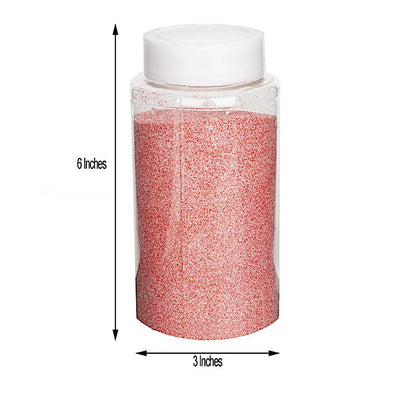 1 lb Coral Extra-Fine Glitter in Jar for DIY Art