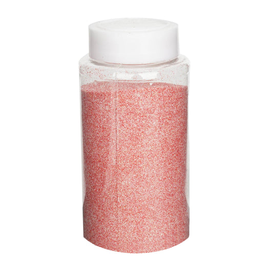 1 lb Coral Extra-Fine Glitter in Jar for DIY Art