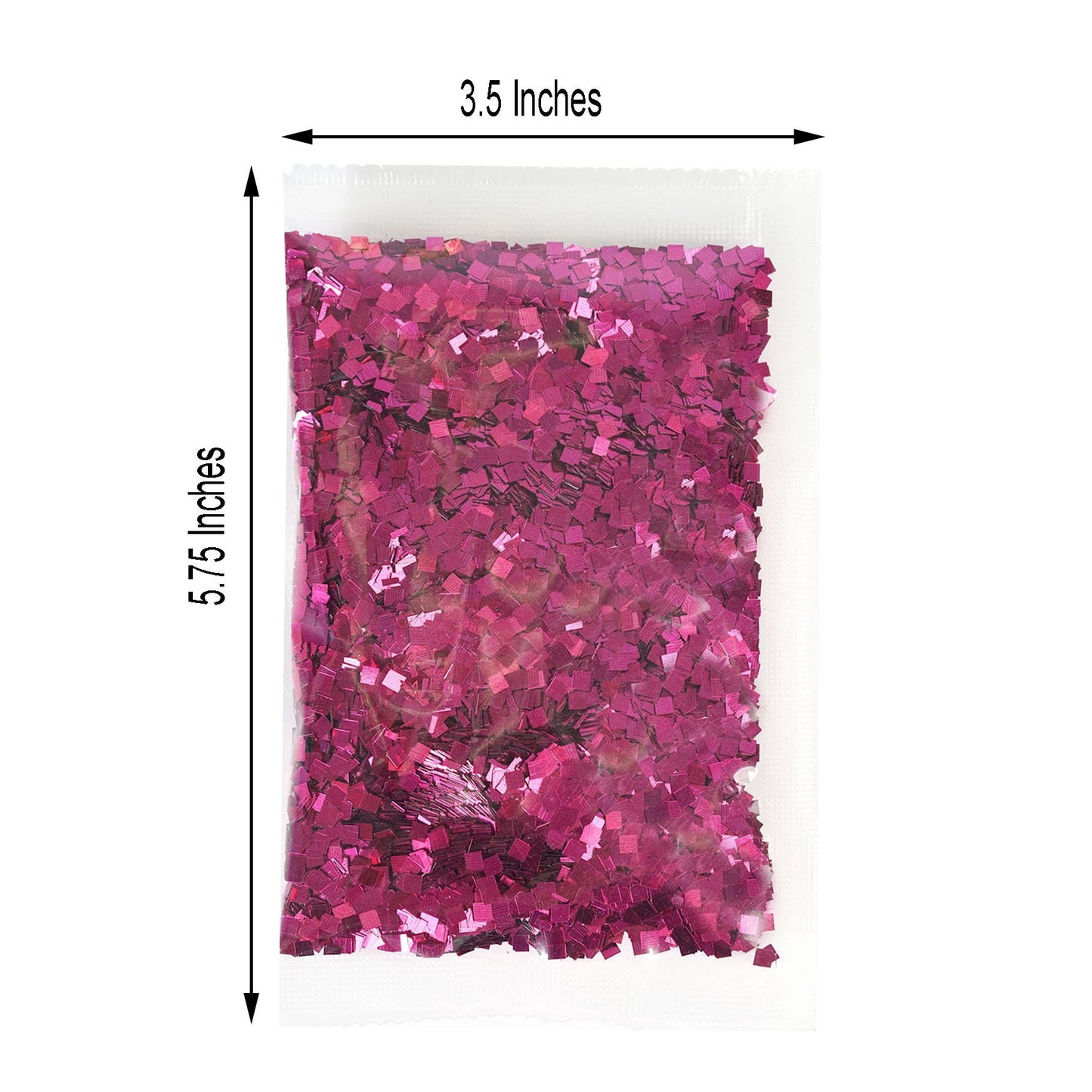 50g Hot Pink Chunky Glitter Confetti for DIY Arts Crafts