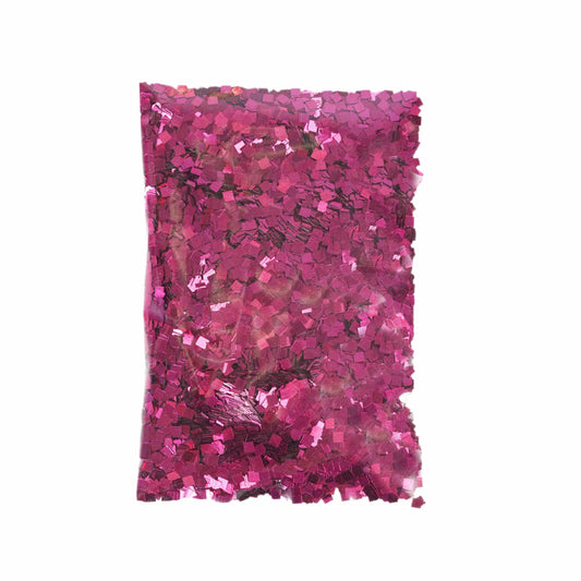50g Hot Pink Chunky Glitter Confetti for DIY Arts Crafts