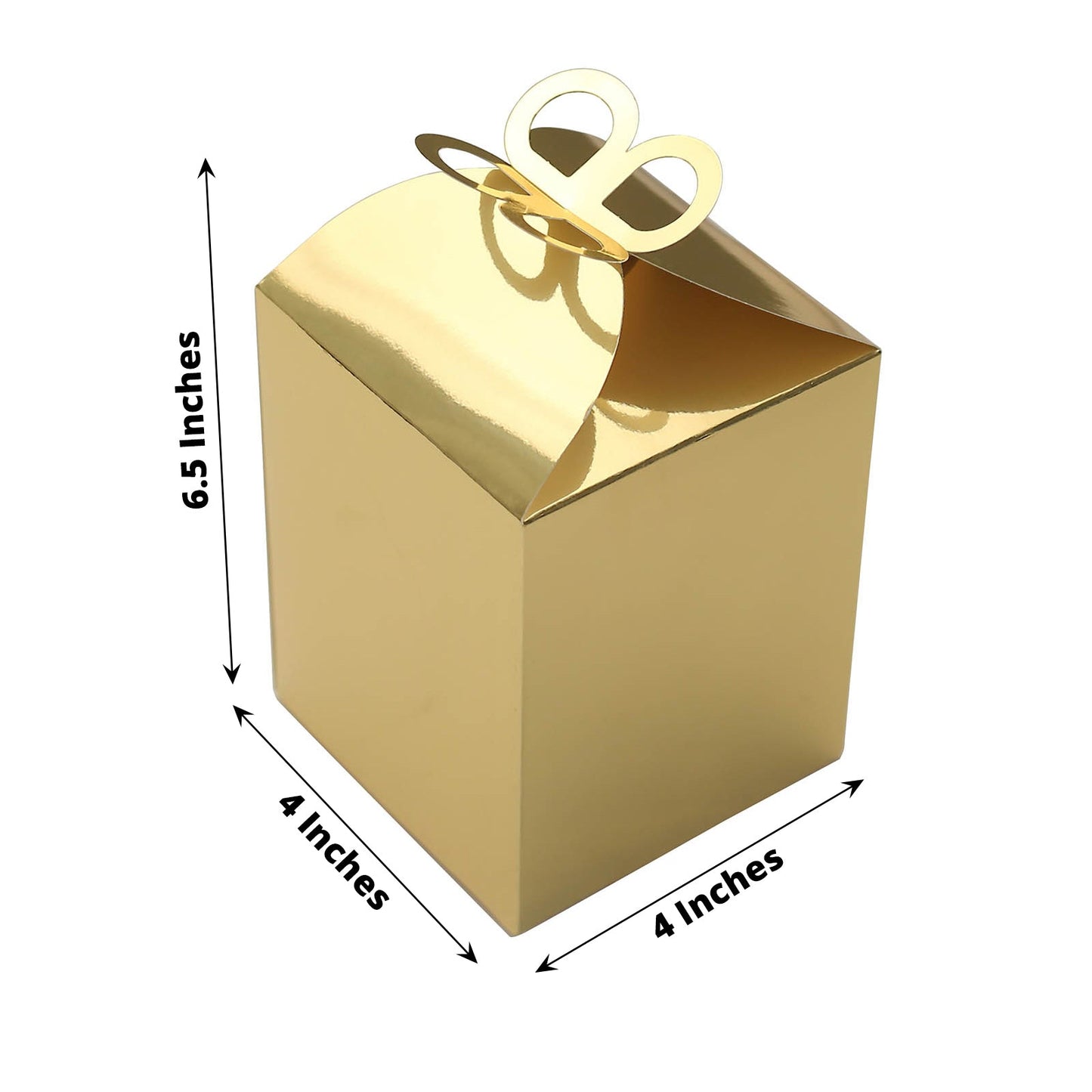 Home Collection 25-Pack Metallic Butterfly Top Candy Gift Boxes Favor Holders