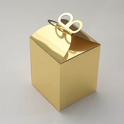 Home Collection 25-Pack Metallic Butterfly Top Candy Gift Boxes Favor Holders