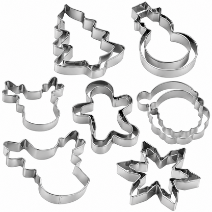Home Collection Stainless Steel Cookie Cutter Set Thickened Sandwich and Biscuit Molds