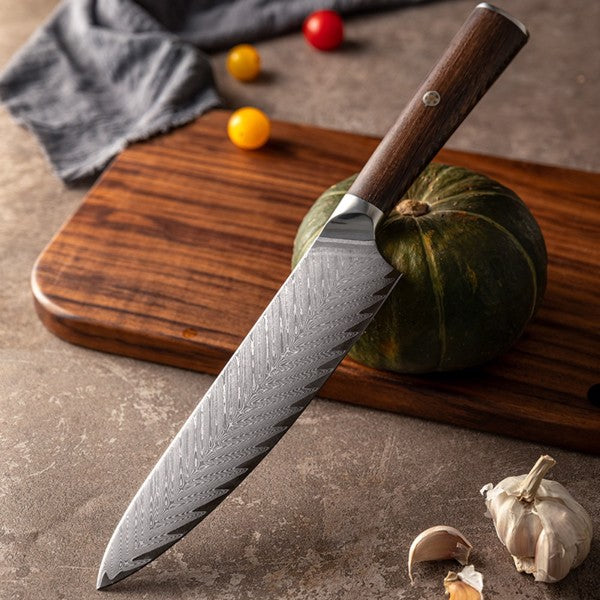 13.5-Inch Damascus Stainless Steel Kitchen Knife