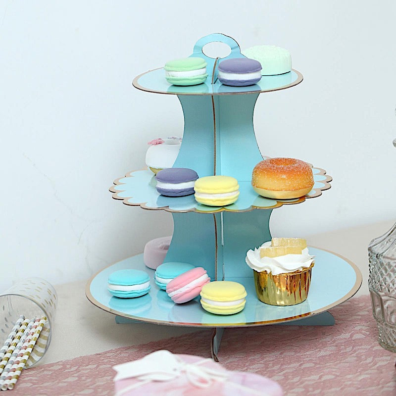 Home Collection 13" 3-Tier Cardboard Cupcake Stand