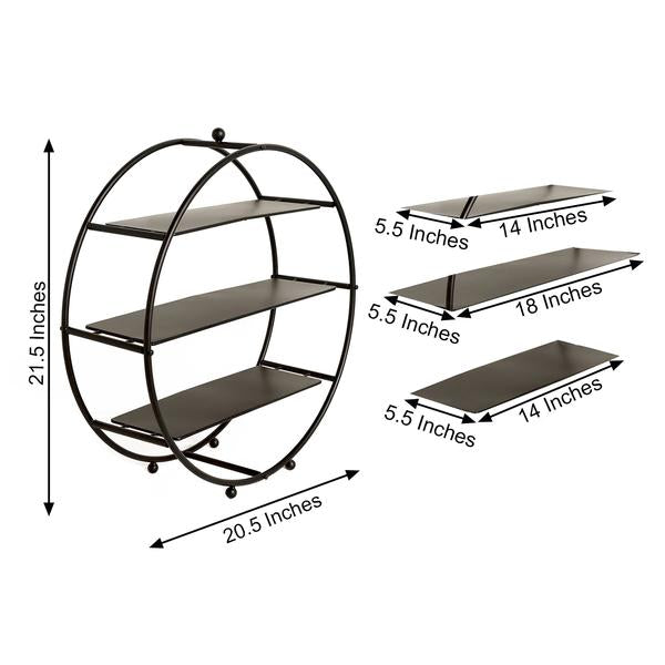 Home Collection 21" 3-Tier Metal Cupcake Display Stand