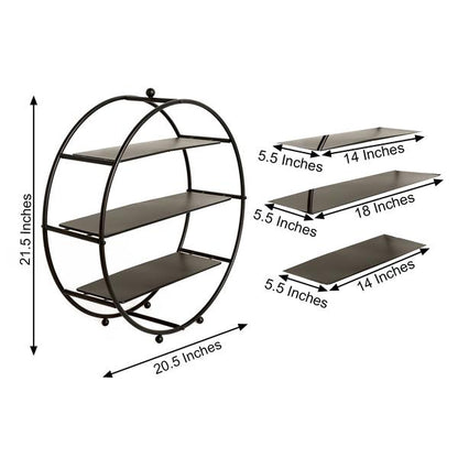 Home Collection 21" 3-Tier Metal Cupcake Display Stand
