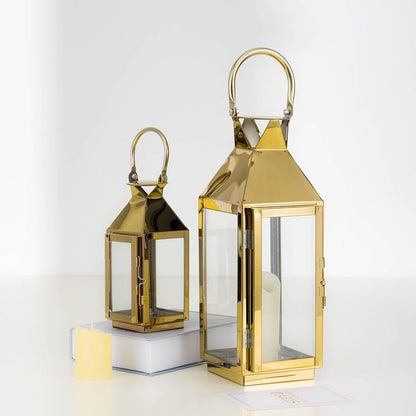 Home Collection Metal Lantern Candle Holder 14"