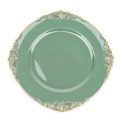 Home Collection 24pcs 13" Round Charger Plates Embossed Rim