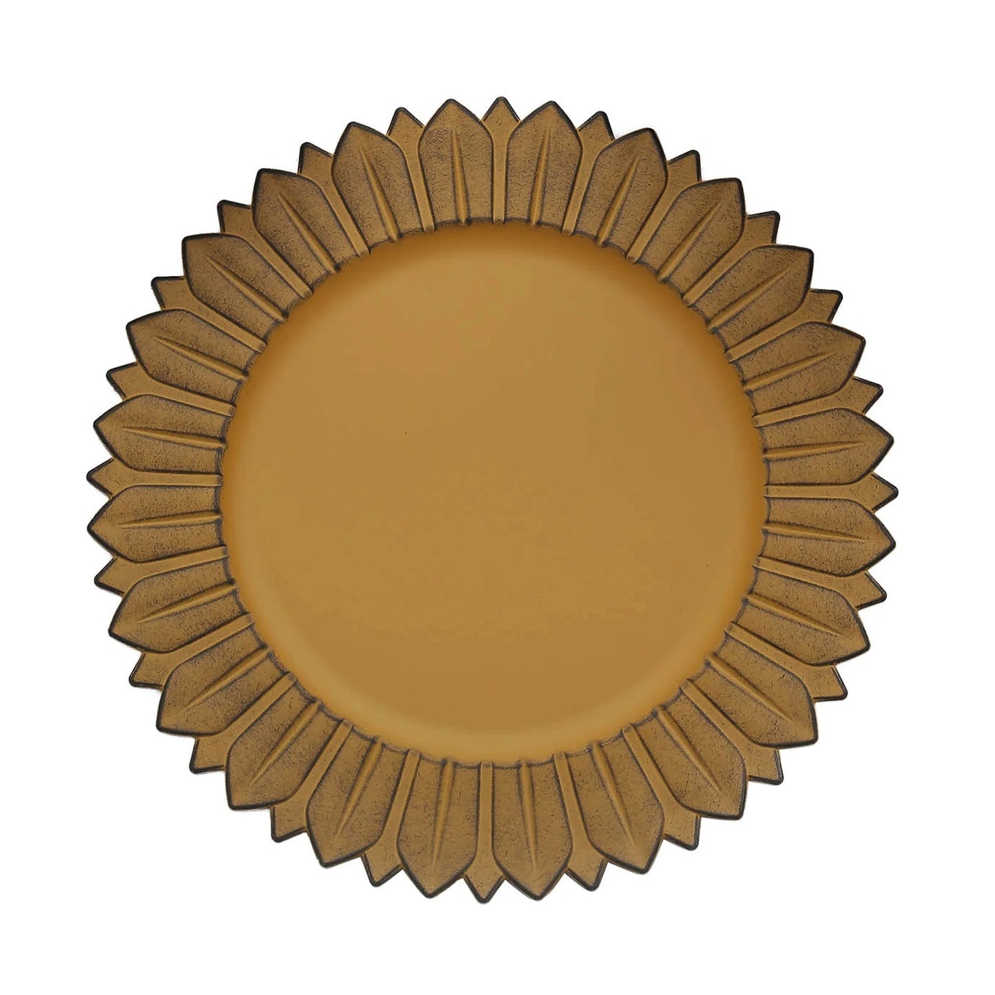 Home Collection 6-Pack Sunflower Design Round Dinner Charger Plates 13"