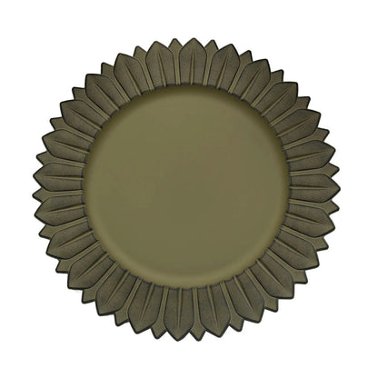 Home Collection 6-Pack Sunflower Design Round Dinner Charger Plates 13"