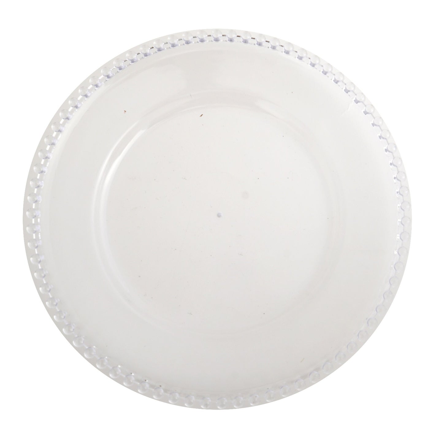 Home Collection 24-Pack Round Beaded Rim Charger Plates 12"