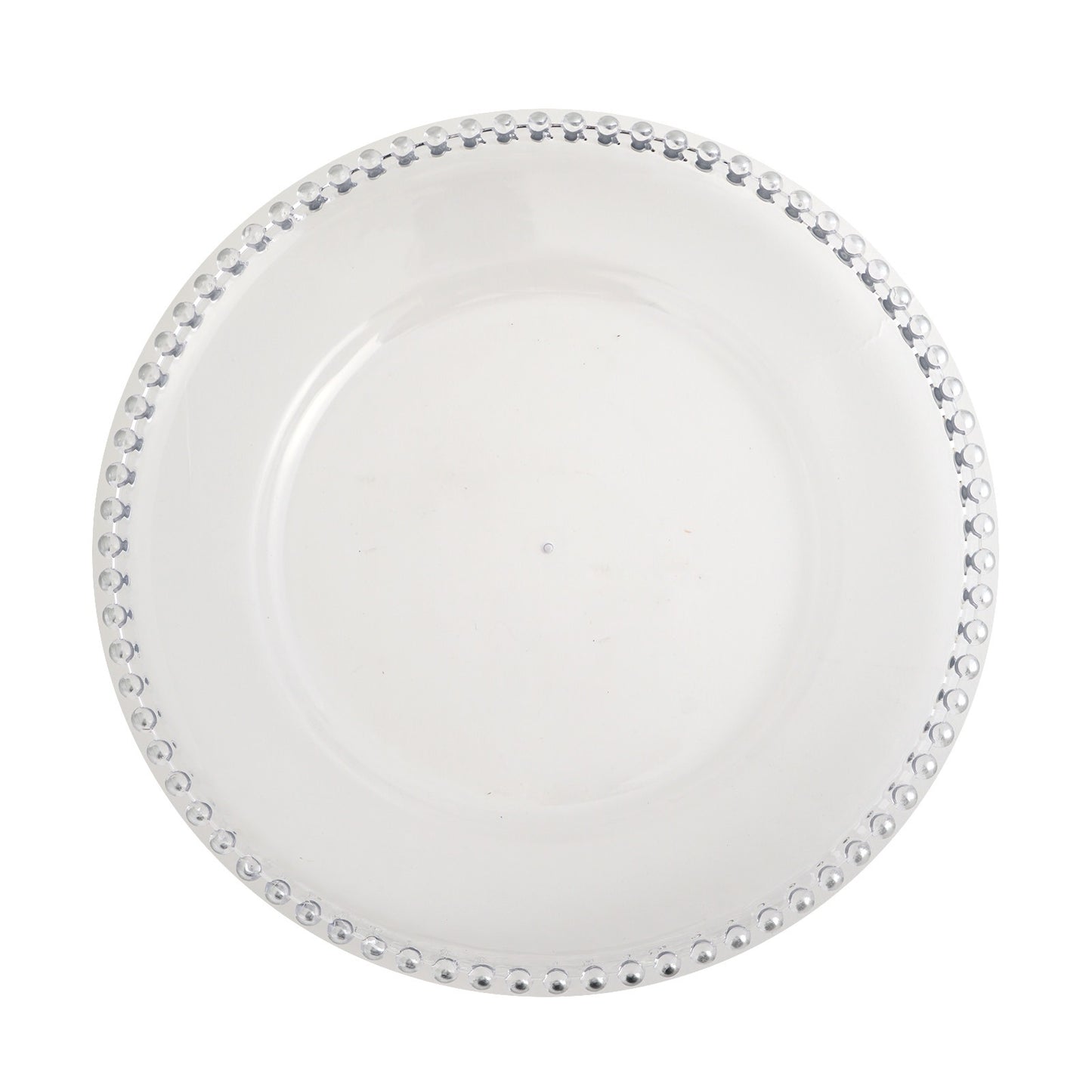 Home Collection 24-Pack Round Beaded Rim Charger Plates 12"