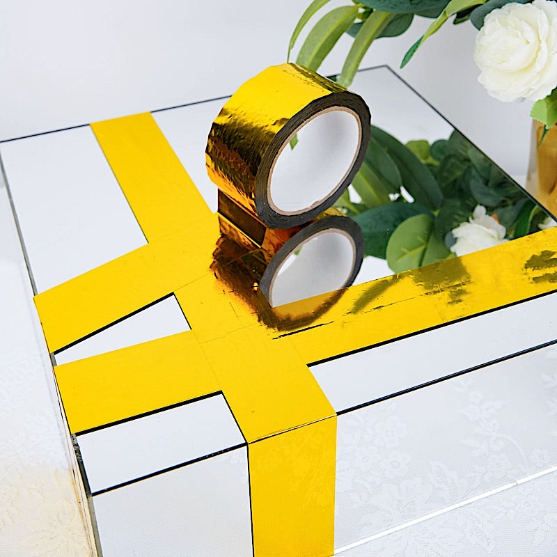 2" Gold Metallic Polyester Tape Roll