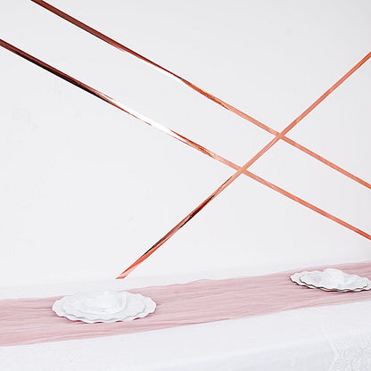 Blush Metallic Polyester Tape Roll