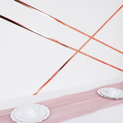 Blush Metallic Polyester Tape Roll