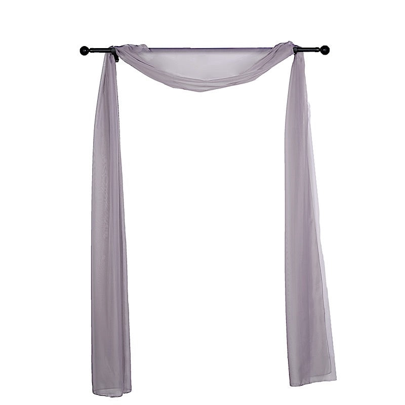 Home Collection 18FT Sheer Organza Curtain Backdrop Panel