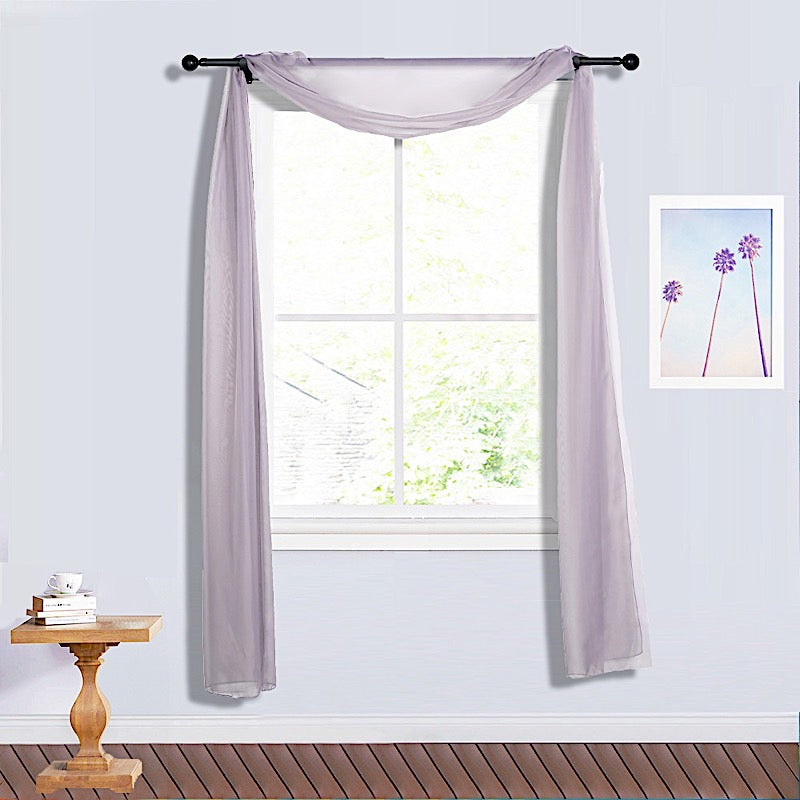 Home Collection 18FT Sheer Organza Curtain Backdrop Panel