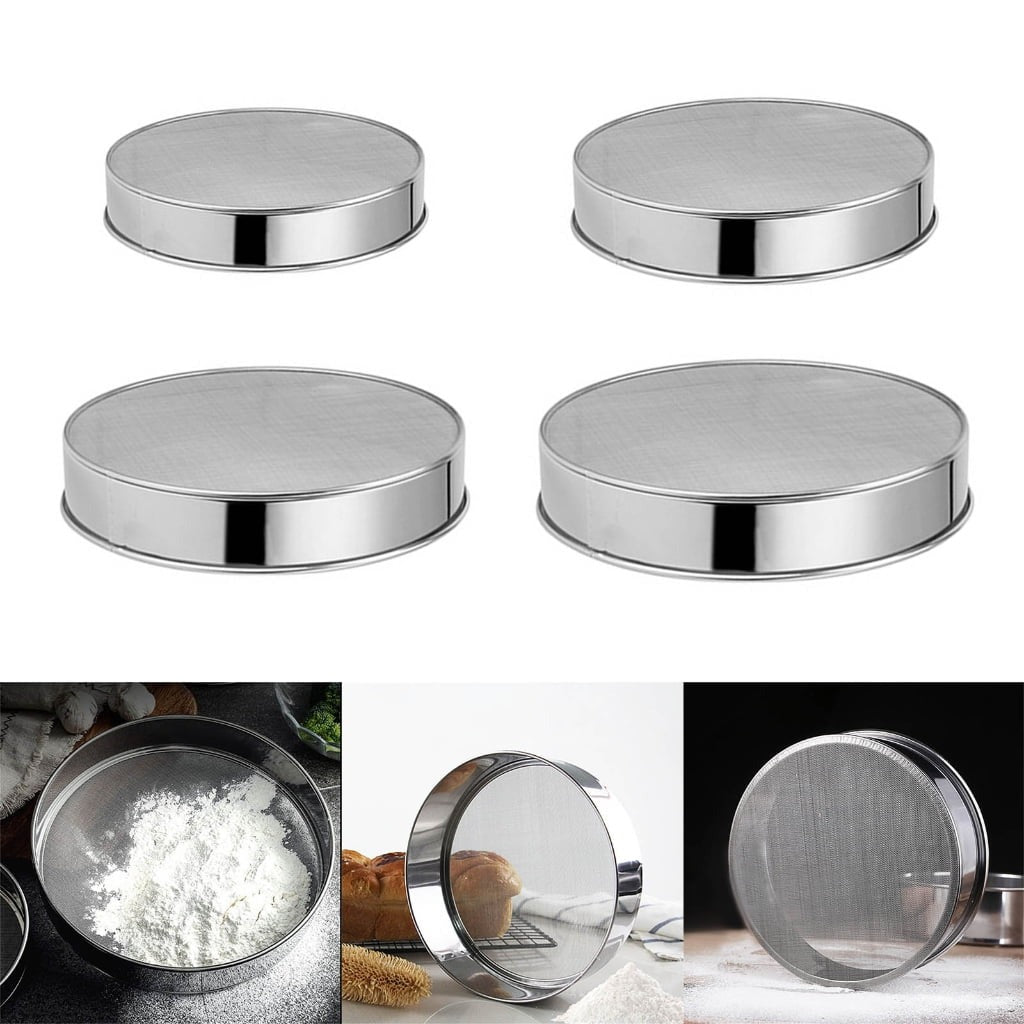 Home Collection 3-Pack Round Flour Sifter Set