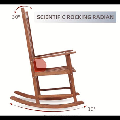 Acacia Wood Rocking Chair – Light Brown