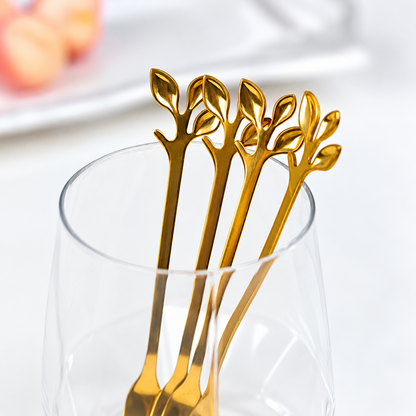 Home Collection Gold Metal Dessert Forks Set of 4